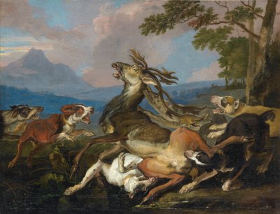 Die Hirschjagd von Abraham Danielsz. Hondius